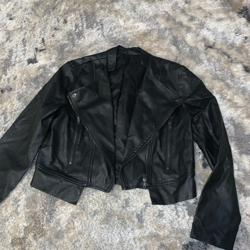 Faux leather jacket